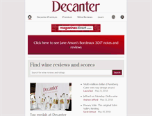 Tablet Screenshot of decanter.com